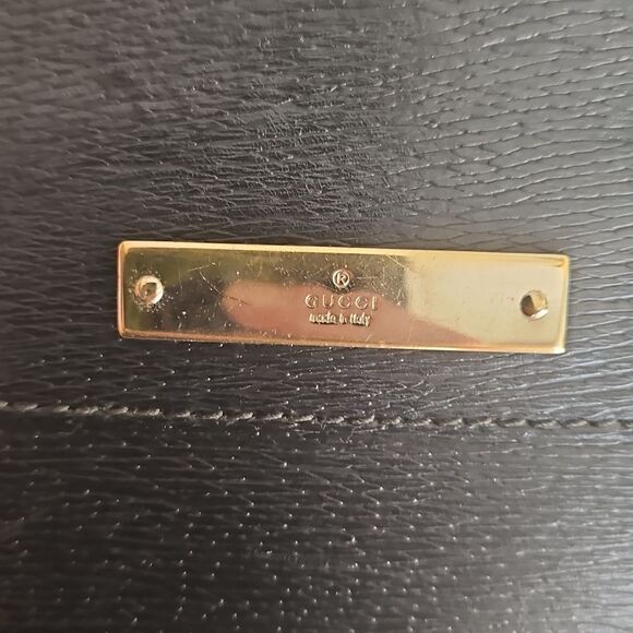 Gucci Black Leather Tote Bag with Dust Bag - Picture 7 of 15